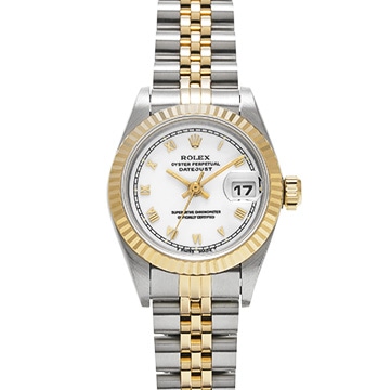 ロレックス デイトジャスト 69173 ホワイト レディース 時計 【中古】【wristwatch】