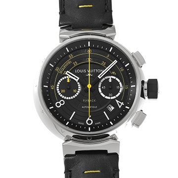 ルイ ヴィトン タンブール クロノグラフ Q102B0 ブラック/ブラック メンズ 時計 【中古】【wristwatch】