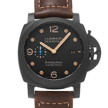 パネライ ルミノールマリーナ 1950 カーボテック 3デイズ オートマティック PAM00661 ブラック メンズ 時計 【中古】【wristwatch】