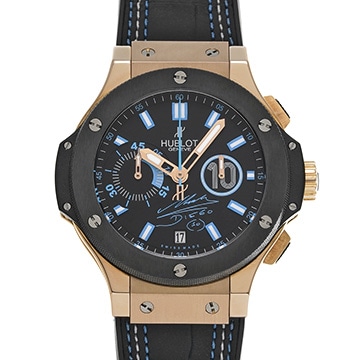 ウブロ ビッグバン マラドーナ 318.PM.1129.GR.DMA10 ブラック/ブルー メンズ 時計 【中古】【wristwatch】
