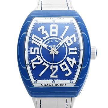 フランクミュラー ヴァンガード クレイジー アワーズ V45CHJBL GFBLBCBC ブルー メンズ 時計 【中古】【wristwatch】