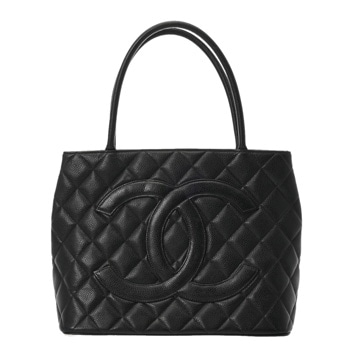 シャネル マトラッセ 復刻トート ブラック A01804 キャビアスキン レディース バッグ 【中古】【bag】