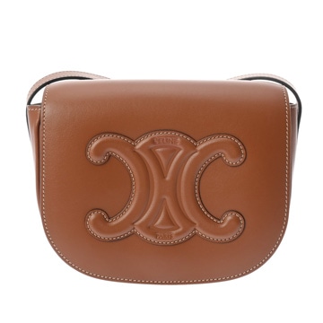 セリーヌ トリオンフ フォルコ キュイユ トリオンフ タン 128963DU3.04LU スムースカーフ レディース バッグ 【中古】【bag】