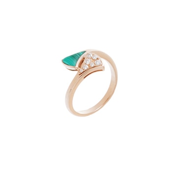 ブルガリ ディーヴァドリームリング #51 ピンク K18ピンクゴールド PG レディース ジュエリー 【中古】【jewelry】
