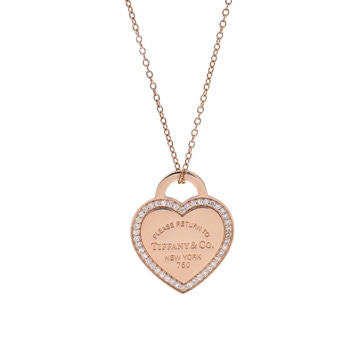 ティファニー リターントゥ ハートタグ ネックレス ゴールド K18ピンクゴールド PG レディース ジュエリー 【中古】【jewelry】