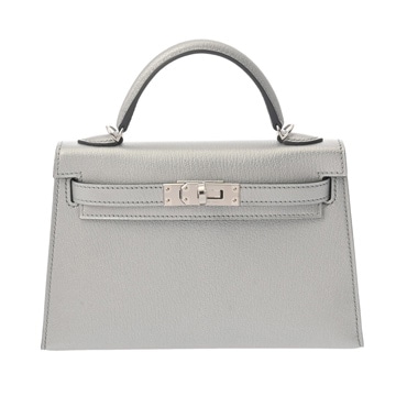 エルメス ミニケリー 2 アルジャン シェーブルシャムキラ レディース バッグ 【未使用】【bag】