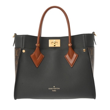 ルイ ヴィトン オンマイサイド MM グレー M56550 モノグラムキャンバス/カーフレザー レディース バッグ 【中古】【bag】