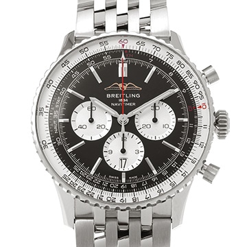ブライトリング ナビタイマー B01 クロノグラフ 46 AB0137211B1A1 ブラック/シルバー メンズ 時計 【中古】【wristwatch】