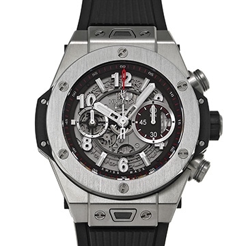 ウブロ ビッグバン ウニコ チタニウム 411.NX.1170.RX マットブラックスケルトン メンズ 時計 【中古】【wristwatch】