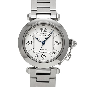カルティエ パシャC W31074M7 ホワイト ユニセックス 時計 【中古】【wristwatch】