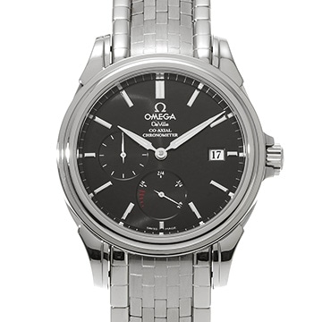 オメガ デ・ヴィル コーアクシャル パワーリザーブ 4532.51 ブラック メンズ 時計 【中古】【wristwatch】