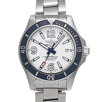ブライトリング スーパーオーシャン オートマチック42 A17366D81A1A1 ホワイト メンズ 時計 【中古】【wristwatch】