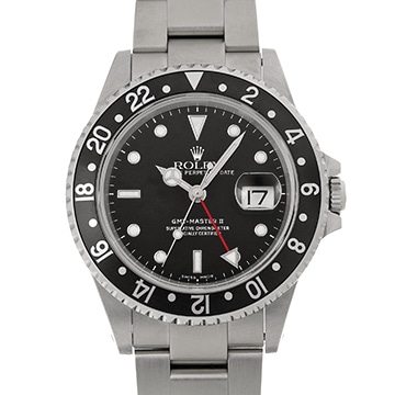 ロレックス GMTマスターII 16710 ブラック メンズ 時計 【中古】【wristwatch】