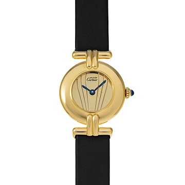 カルティエ マスト コリゼ  ヴェルメイユ SM W1000553 シャンパン レディース 時計 【中古】【wristwatch】
