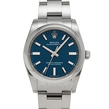 ロレックス オイスターパーペチュアル 34 124200 メッドブルー ユニセックス 時計 【中古】【wristwatch】