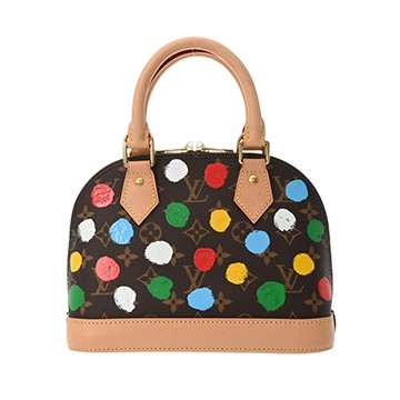 ルイ ヴィトン モノグラムペインテッドドット アルマ BB LV×YK ブラウン M46431 モノグラムキャンバス レディース バッグ 【中古】【bag】