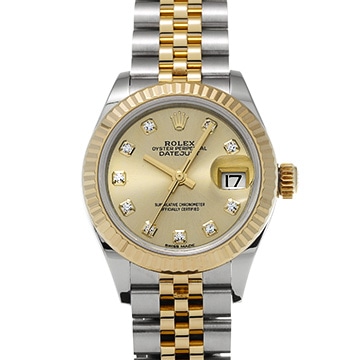 ロレックス レディ デイトジャスト 28 279173G シャンパン/ダイヤモンド レディース 時計 【中古】【wristwatch】