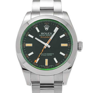 ロレックス ミルガウス 116400GV ブラック メンズ 時計 【中古】【wristwatch】
