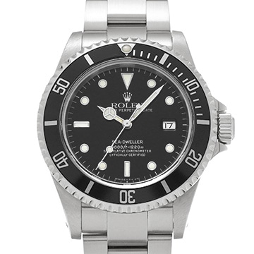 ロレックス シードゥエラー 16600 ブラック メンズ 時計 【中古】【wristwatch】