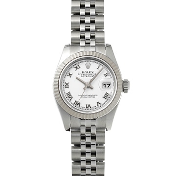ロレックス デイトジャスト 179174 ホワイト レディース 時計 【中古】【wristwatch】