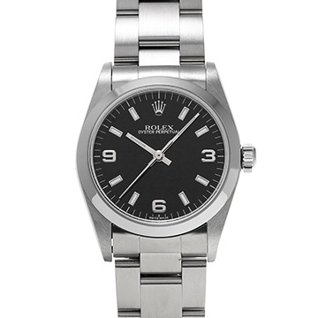 ロレックス オイスターパーペチュアル 77080 ブラック ユニセックス 時計 【中古】【wristwatch】