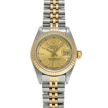 ロレックス デイトジャスト 69173 シャンパン レディース 時計 【中古】【wristwatch】