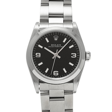 ロレックス オイスターパーペチュアル 67480 ブラック ユニセックス 時計 【中古】【wristwatch】