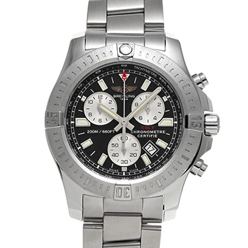 ブライトリング コルト クロノグラフ A73388111B1A1 ブラック/シルバー メンズ 時計 【中古】【wristwatch】