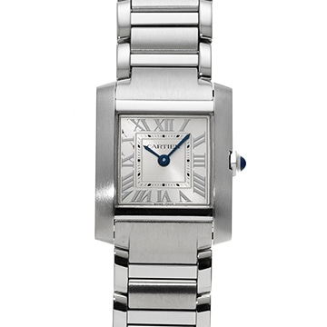 カルティエ タンクフランセーズ SM　 WSTA0065 シルバー レディース 時計 【中古】【wristwatch】