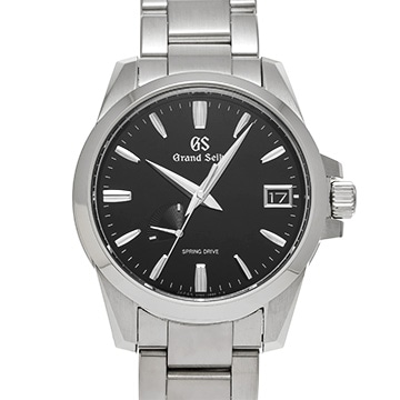 グランドセイコー ヘリテージコレクション スプリングドライブ SBGA227 ブラック メンズ 時計 【中古】【wristwatch】