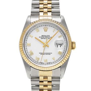 ロレックス デイトジャスト 16233 ホワイト メンズ 時計 【中古】【wristwatch】