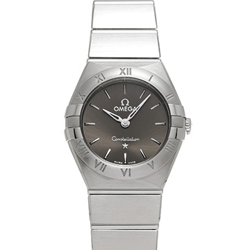オメガ コンステレーション クォーツ 131.10.25.60.06.001 グレー レディース 時計 【中古】【wristwatch】