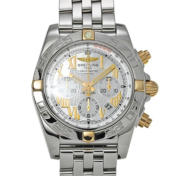 ブライトリング クロノマット 44 ビコロ IB0110 ホワイトシェル メンズ 時計 【中古】【wristwatch】