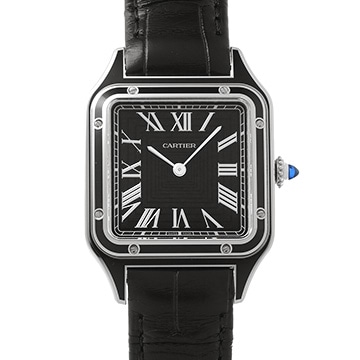カルティエ サントス デュモン LM WSSA0046 ブラック メンズ 時計 【中古】【wristwatch】