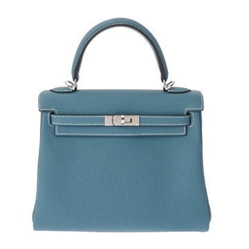 エルメス ケリー 25 内縫い ニューブルージーン トゴ レディース バッグ 【未使用】【bag】