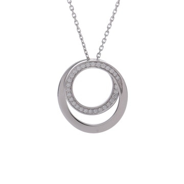 カルティエ エタンセルドゥ ネックレス シルバー K18ホワイトゴールド WG レディース ジュエリー 【中古】【jewelry】