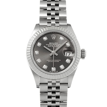 ロレックス レディ デイトジャスト 279174G ダークグレー/ダイヤモンド レディース 時計 【新品】【wristwatch】