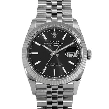 ロレックス デイトジャスト 36 126234 ブライトブラック メンズ 時計 【新品】【wristwatch】