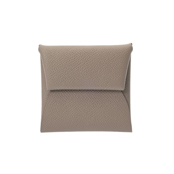 エルメス バスティア グリアスファルト ヴォーエプソン ユニセックス 財布 【中古】【purse】