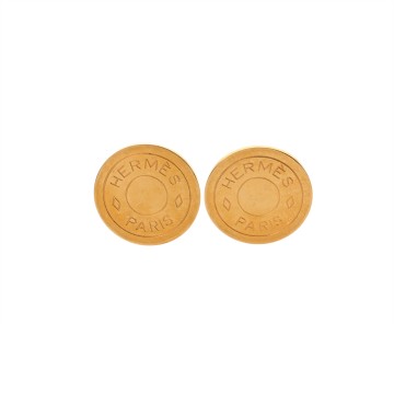 エルメス イヤリング セリエ ゴールド/ゴールド金具 メタル レディース ジュエリー 【中古】【jewelry】