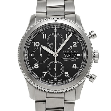 ブライトリング ナビタイマー 8 クロノグラフ A13314101B1A1 ブラック メンズ 時計 【中古】【wristwatch】