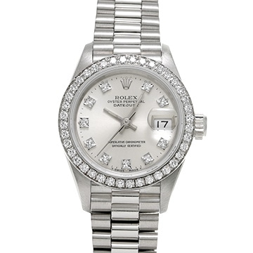 ロレックス デイトジャスト 26 69136G シルバー/ダイヤモンド レディース 時計 【中古】【wristwatch】