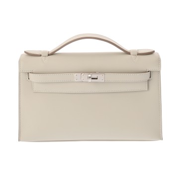 エルメス ポシェットケリー  パールグレー ヴォースイフト レディース バッグ 【新品】【bag】