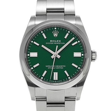 ロレックス オイスターパーペチュアル 36 126000 グリーン メンズ 時計 【中古】【wristwatch】