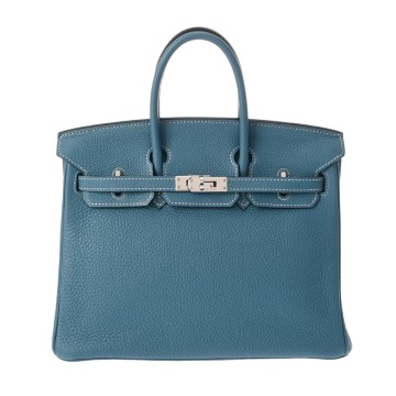 エルメス バーキン 25 ブルージーン トゴ レディース バッグ 【中古】【bag】