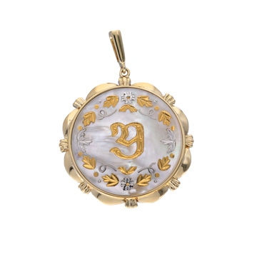 ミキモト ピクウェペンダントトップ イニシャルY ゴールド K18イエローゴールド YG レディース ジュエリー 【中古】【jewelry】
