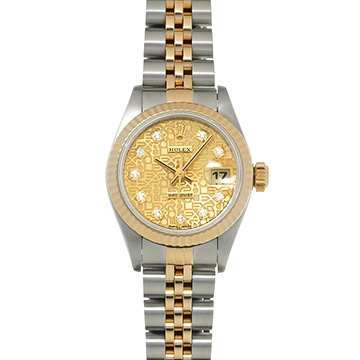 ロレックス デイトジャスト 26 69173G シャンパンコンピュータ/ダイヤモンド レディース 時計 【中古】【wristwatch】