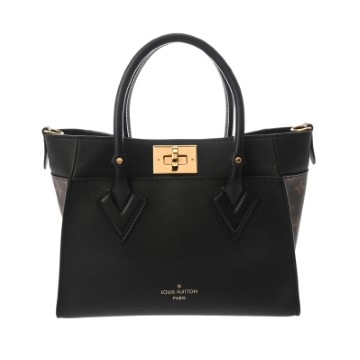 ルイ ヴィトン オンマイサイド PM 2WAY ノワール M57728 カーフ/モノグラムキャンバス レディース バッグ 【中古】【bag】