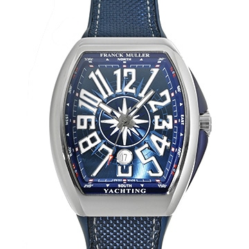フランクミュラー ヴァンガード ヨッティング V45SCDTYACHTING ACBL ブルー メンズ 時計 【中古】【wristwatch】