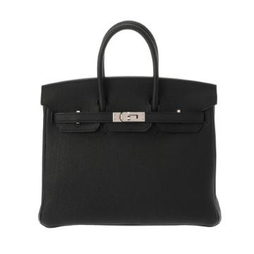 エルメス バーキン 25 ブラック トゴ ユニセックス バッグ 【中古】【bag】
